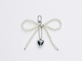 Elegant Keychain with a Metal Heart