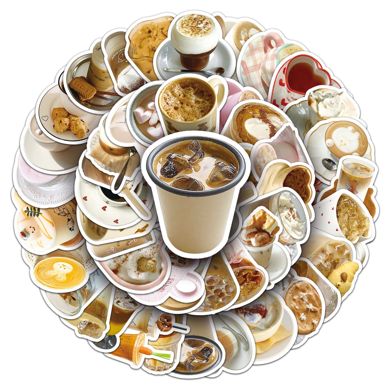 Coffe Sticker Set (50 pcs)