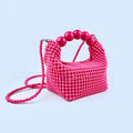 Dopamine Mini Handbag , Acrylic Bead Purse