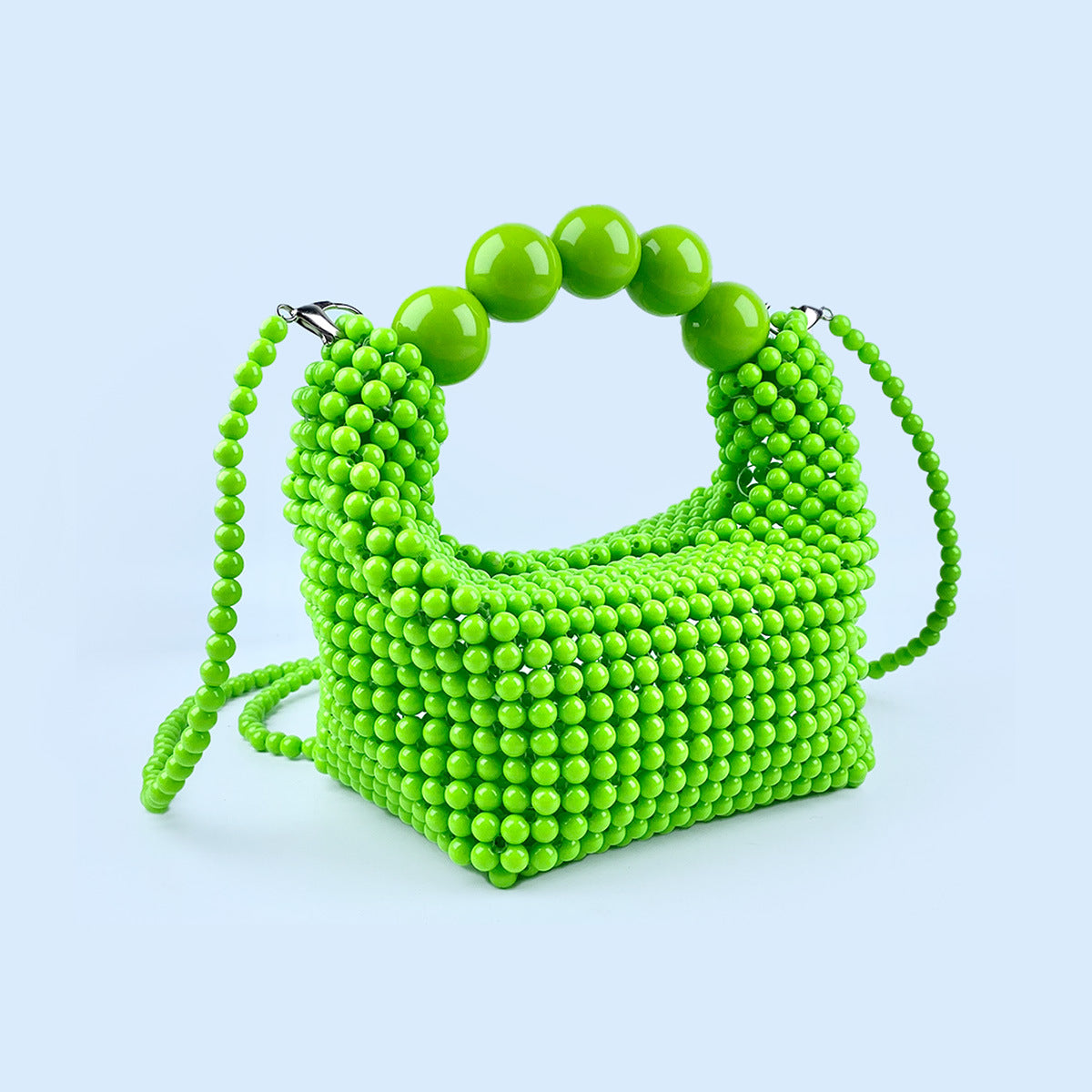 Dopamine Mini Handbag , Acrylic Bead Purse