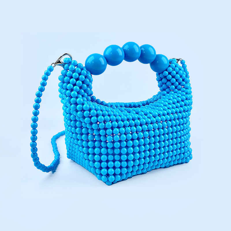 Dopamine Mini Handbag , Acrylic Bead Purse