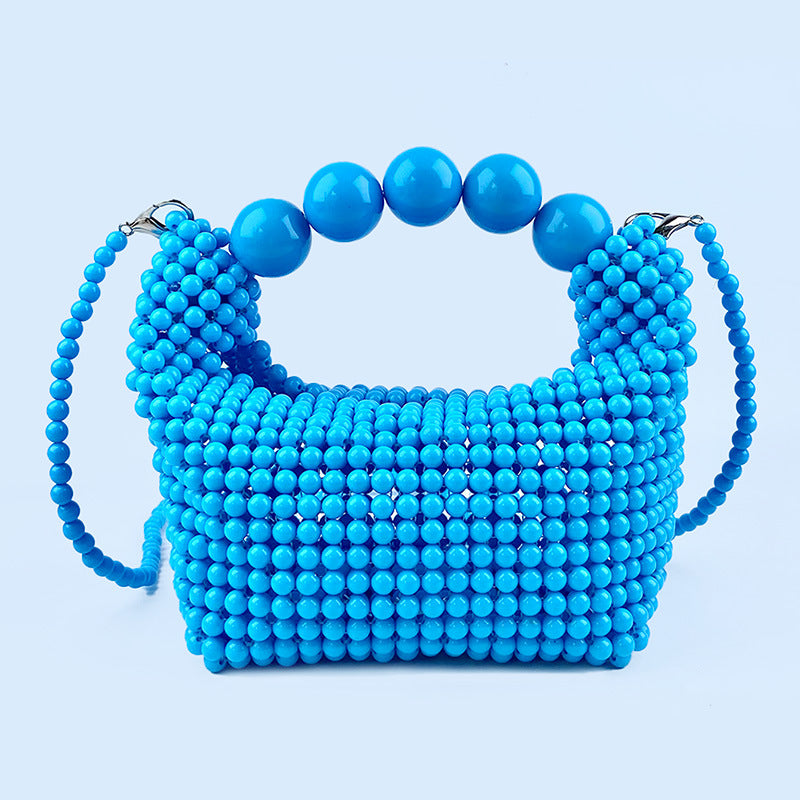 Dopamine Mini Handbag , Acrylic Bead Purse
