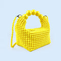 Dopamine Mini Handbag , Acrylic Bead Purse