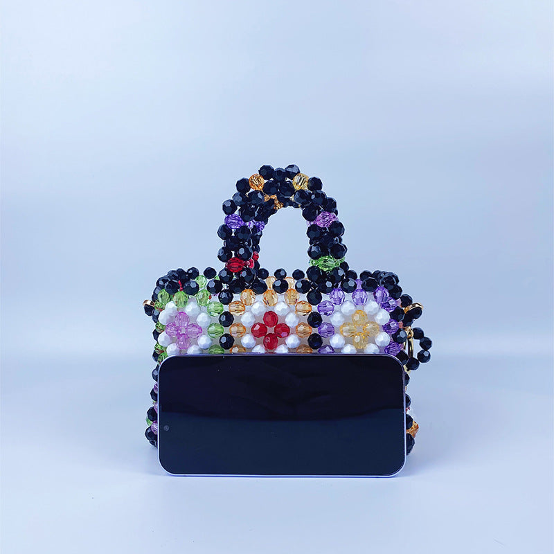 Colorful Crystal Crossbody Bag