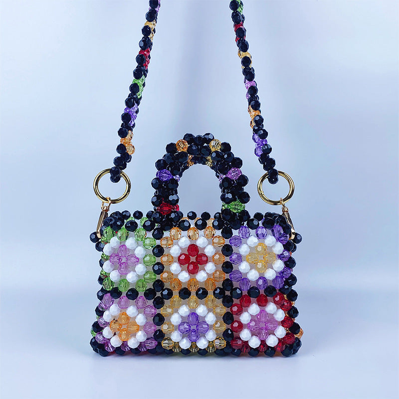 Colorful Crystal Crossbody Bag