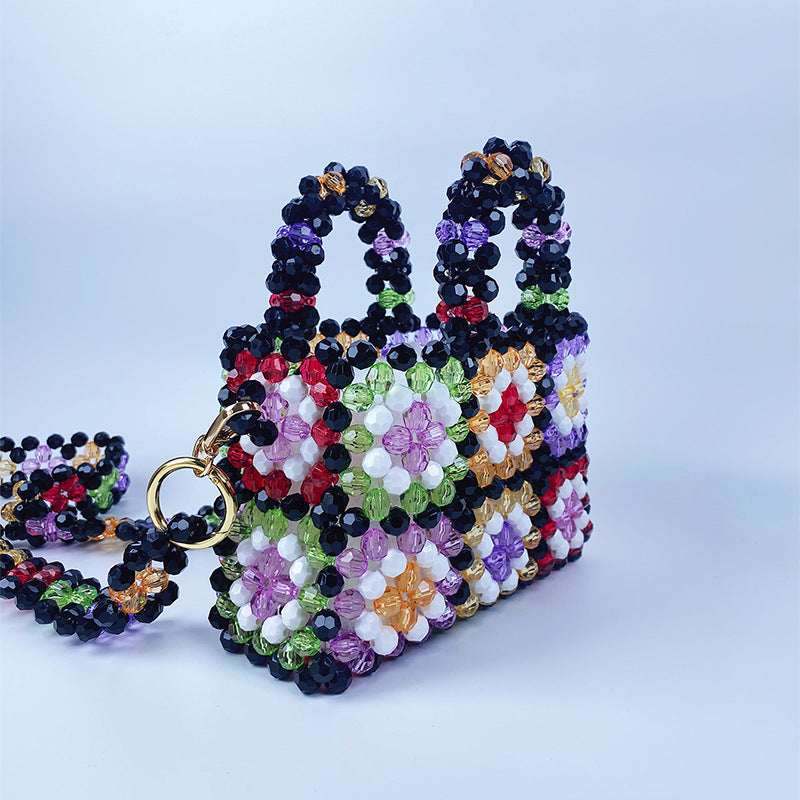 Colorful Crystal Crossbody Bag