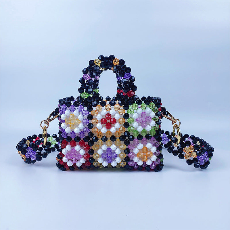 Colorful Crystal Crossbody Bag